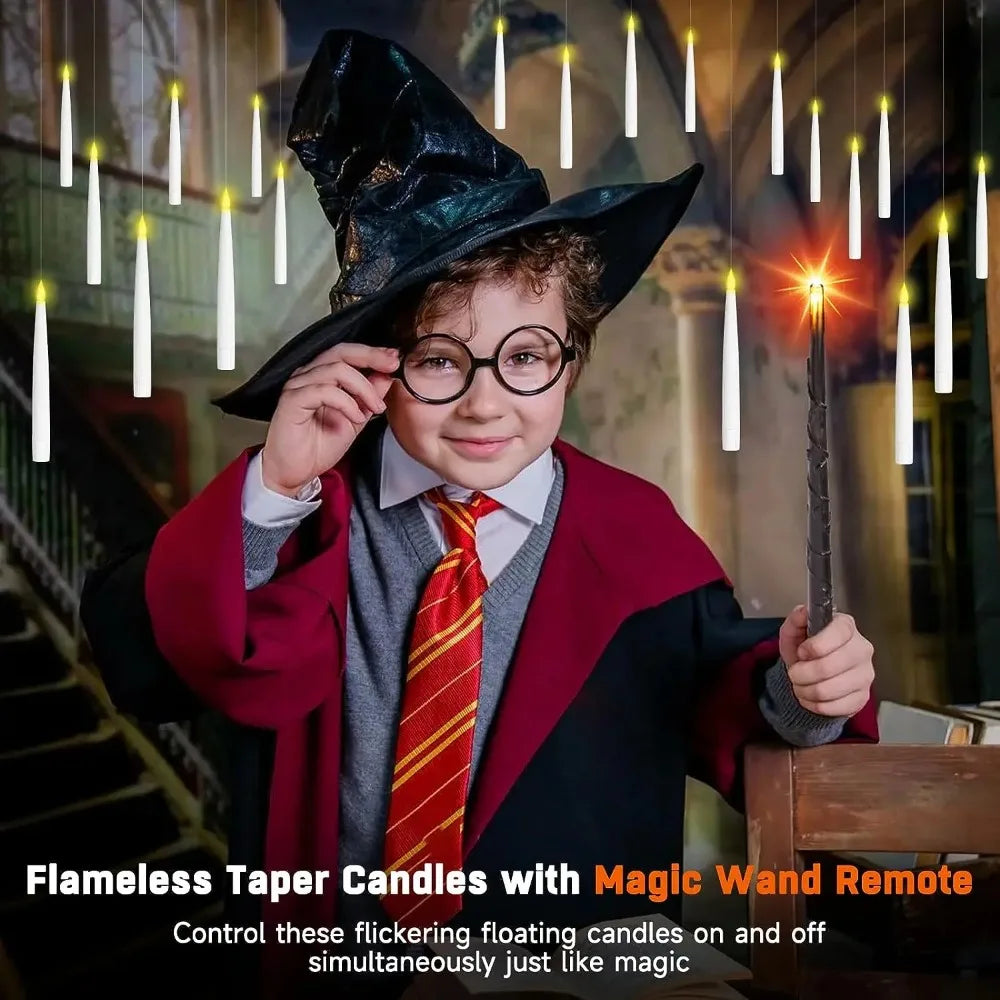 Magic Wand Floating LED Candle Set