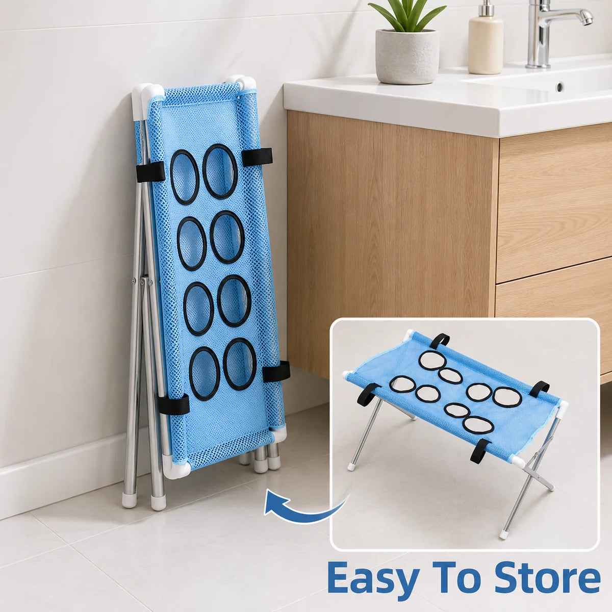 Foldable Pet Bathing Hammock Stand