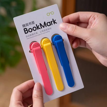 Colorful Silicone Bookmark Set of 3PCS