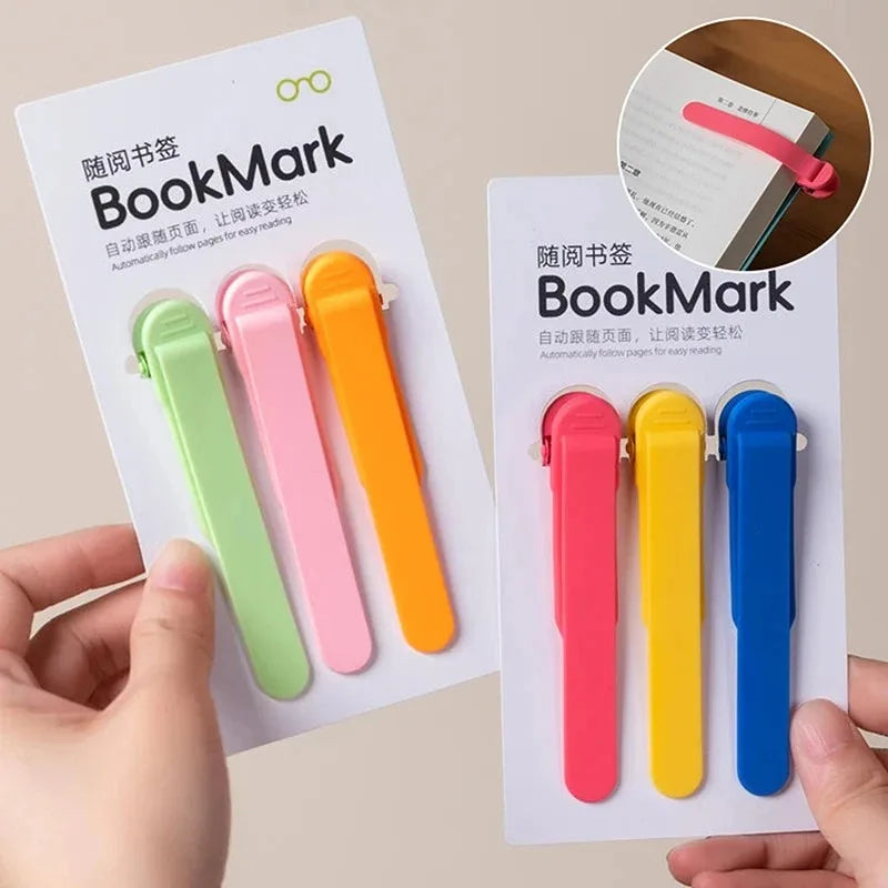 Colorful Silicone Bookmark Set of 3PCS