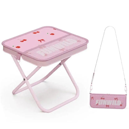 Foldable Outdoor Camping Stool with Shoulder Strap