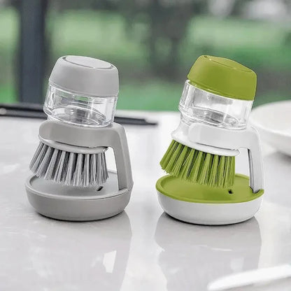 Soap Dispensing Dish Scrub Brush