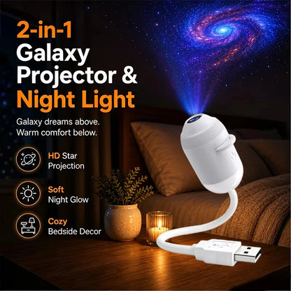 USB Galaxy Projector Night Light