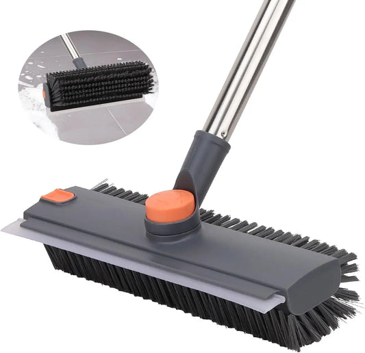 3-in-1 Floor Scrub Brush with Squeegee