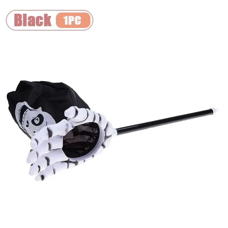 Halloween Trick-or-Treat Candy Bag – Pumpkin & Skull