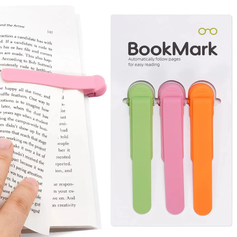 Colorful Silicone Bookmark Set of 3PCS