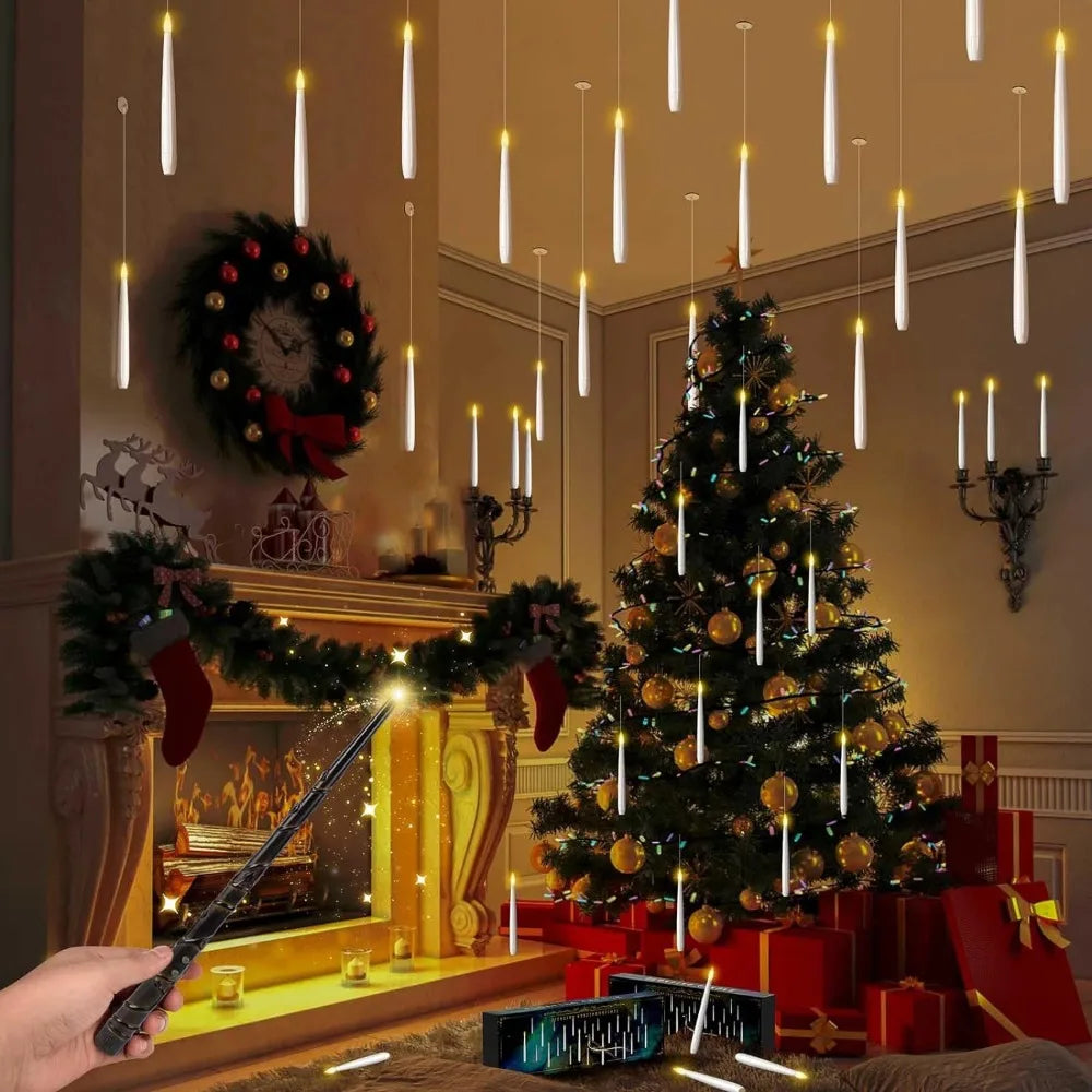 Magic Wand Floating LED Candle Set