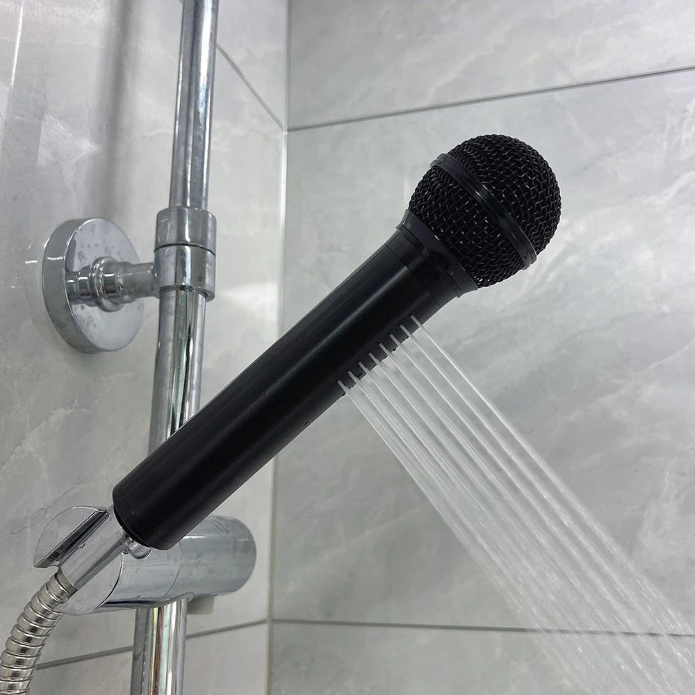 Microphone Shower Head – Novelty Aluminum Handheld