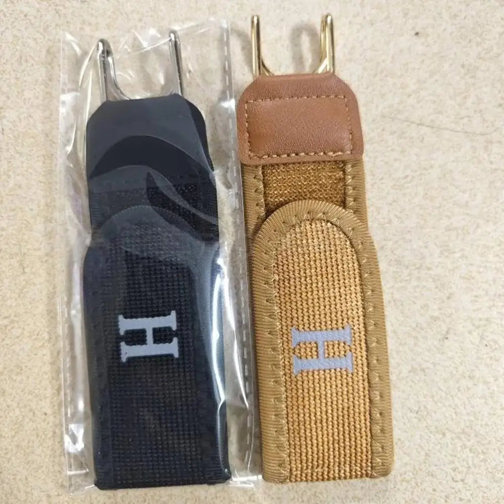 Metal Hook Elastic Canvas Belt