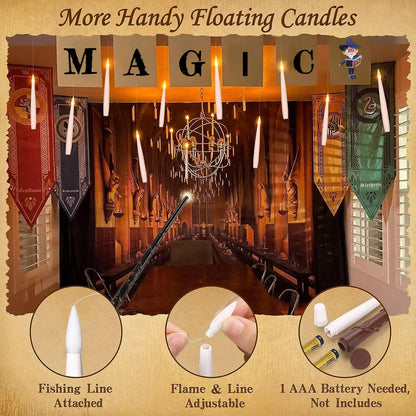 Magic Wand Floating LED Candle Set