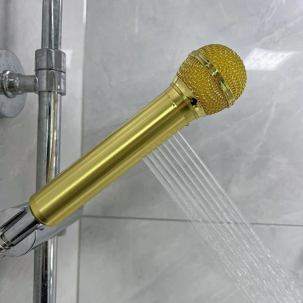 Microphone Shower Head – Novelty Aluminum Handheld