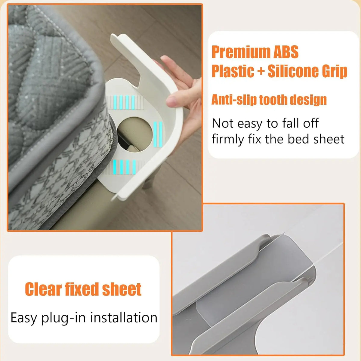 Bed Sheet Corner Clips & Holder Straps
