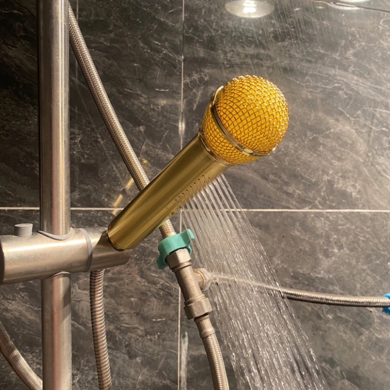 Microphone Shower Head – Novelty Aluminum Handheld