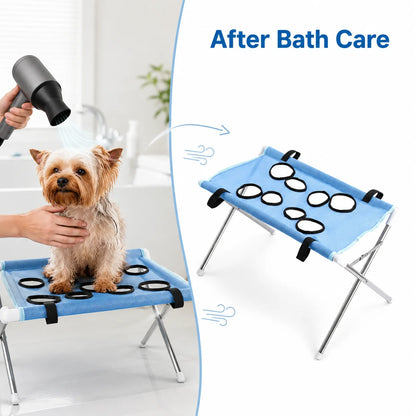 Foldable Pet Bathing Hammock Stand