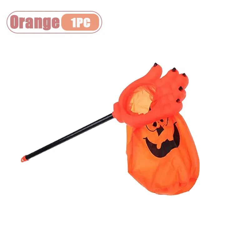 Halloween Trick-or-Treat Candy Bag – Pumpkin & Skull