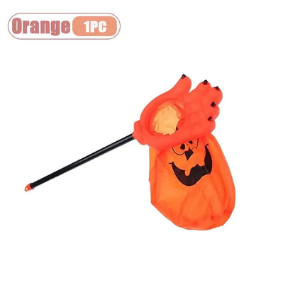 Halloween Trick-or-Treat Candy Bag – Pumpkin & Skull